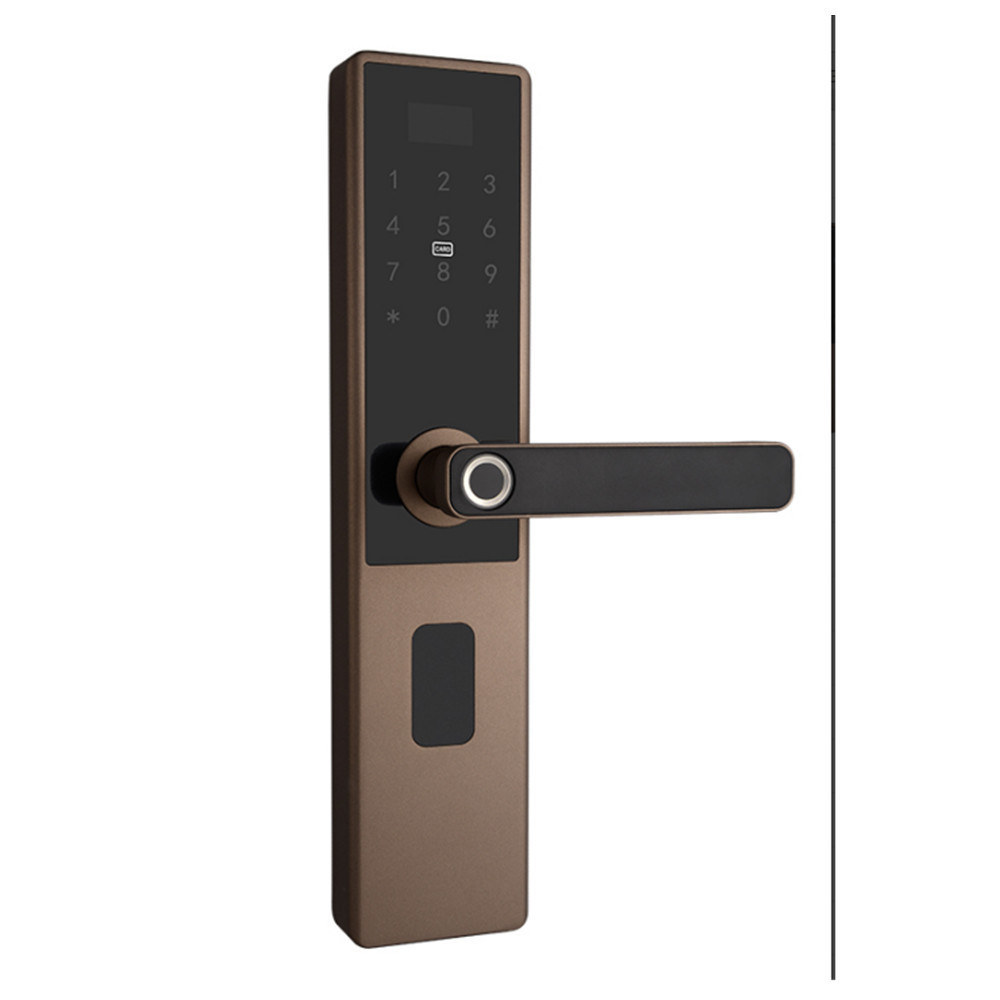 D7 Smartlock Oem Electronic Biometric Fingerprint Gate Smart Digital Exterior Security Front Door Lock With Camera