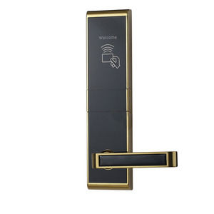 smart rfid hotel lock system, rf card electronic door handle lock, smart hotel door lock system price