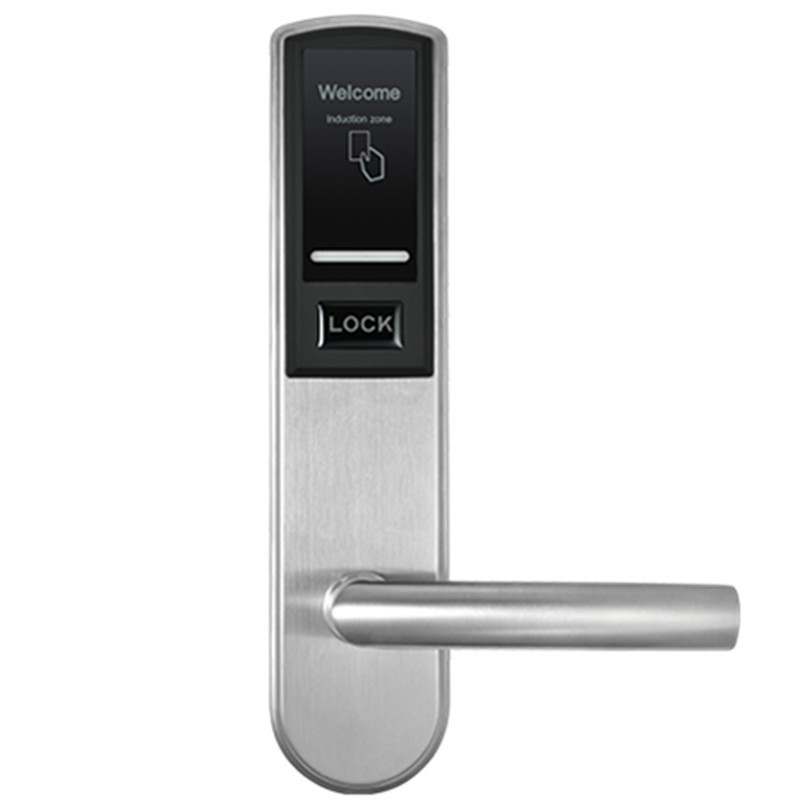 LH3000 new fashion smart rfid hotel lock system  rf card electronic door handle lock smart lock