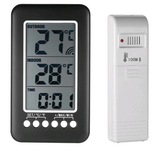 Radio Clock of Weather Station Thermometer Wireless Thermometer Home Indoor Outdoor