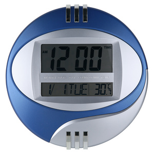 Digital Wall Clock Big Numbers with Temperature Display Room Thermometer Clock