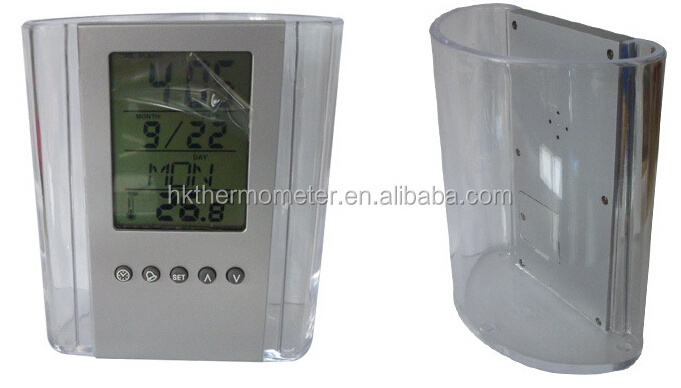 Cheap Price for Promotion Digital Clock Pen Holder