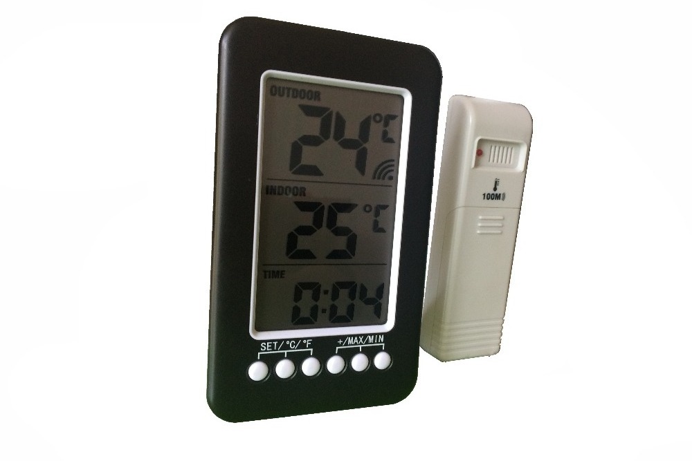 Radio Clock of Weather Station Thermometer Wireless Thermometer Home Indoor Outdoor