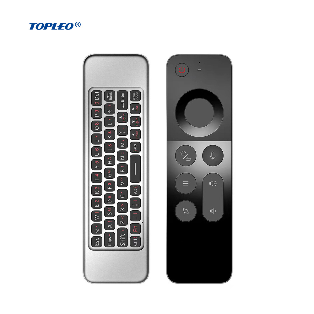 Topleo Air Mouse Remote Control with Voice for mini Android TV Box Gyro Sensor wireless Keyboard control remoto air mouse