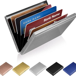 Credit Card Holder Protector Stainless Steel Metal Credit Card Wallet Business Card Holder for Men Women