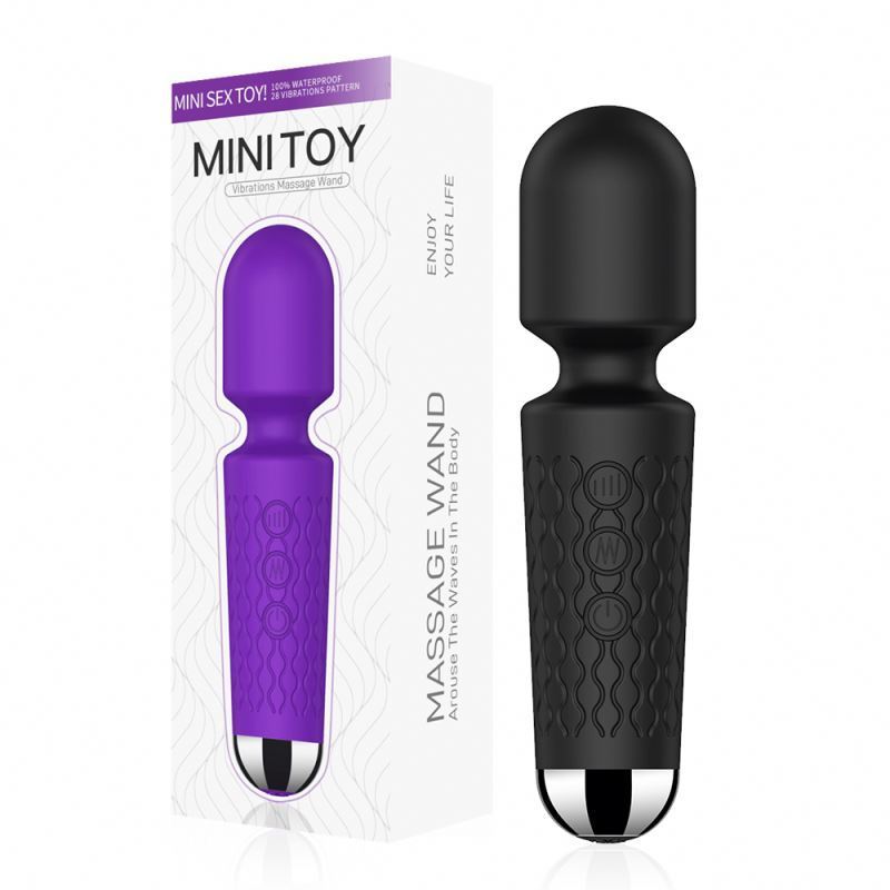 20 Modes 8 speeds Waterproof Mini Wand Massager Sex Toys For Woman And Men Massage Vibrator Personal Health Body Massager