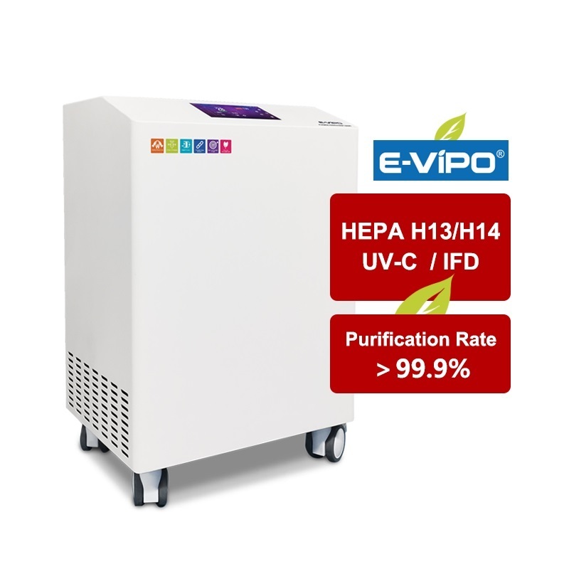 Commercial  HEPA Filter Air PurifIer Portable EBM Fan Fresh Air Home Ventilation System