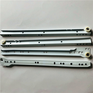 SGS tested 250mm-600mm white colour powder coating south American type drawer slide, Euro type drawer slider