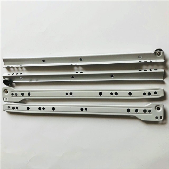 Hot selling SGS tested factory price 250mm-600mm powder coating Euro type drawer slide