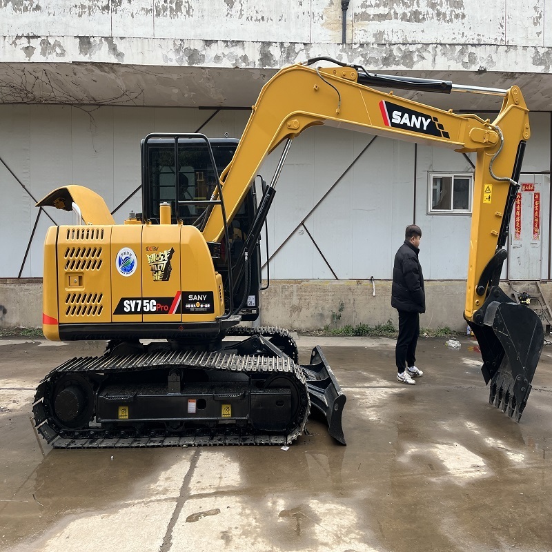 SANY 75 2021Year Used excavator SANY SY75C 7ton Used Second hand excavator SANY SY60C/75C/95C/135C/215C Good condition