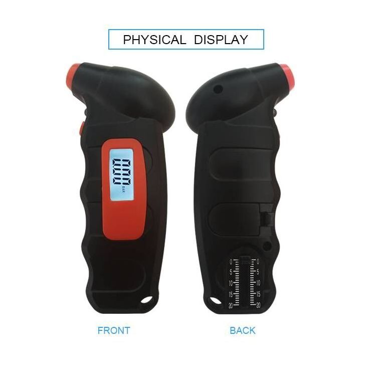 High Quality Car Truck Bike LCD  Digital Display Tire Pressure Gauge ABS Digital Tread Depth Gauge With LED light