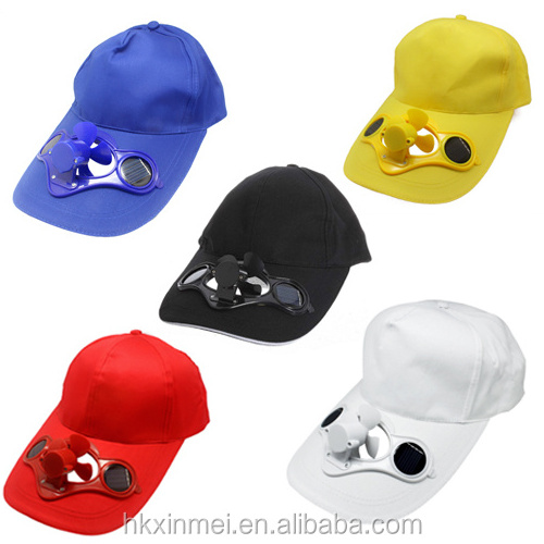 JCX/Customized Sun Solar Fan Cap Solar Power Hat Cap With Cooling Fan