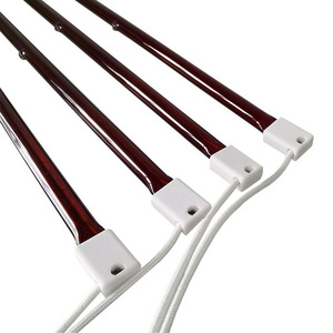 Pet Brooder Breeding use SK15 400mm Length Ruby Quartz Short Wave Element Tungsten Infrared Heating Infra Red Heat Lamps