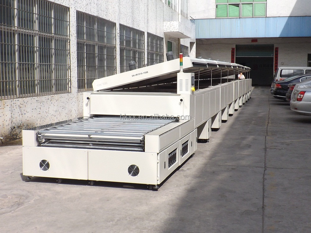 IR Illuminator Conveyor Belt Dryer Machine For Making Rubber Foam Floor