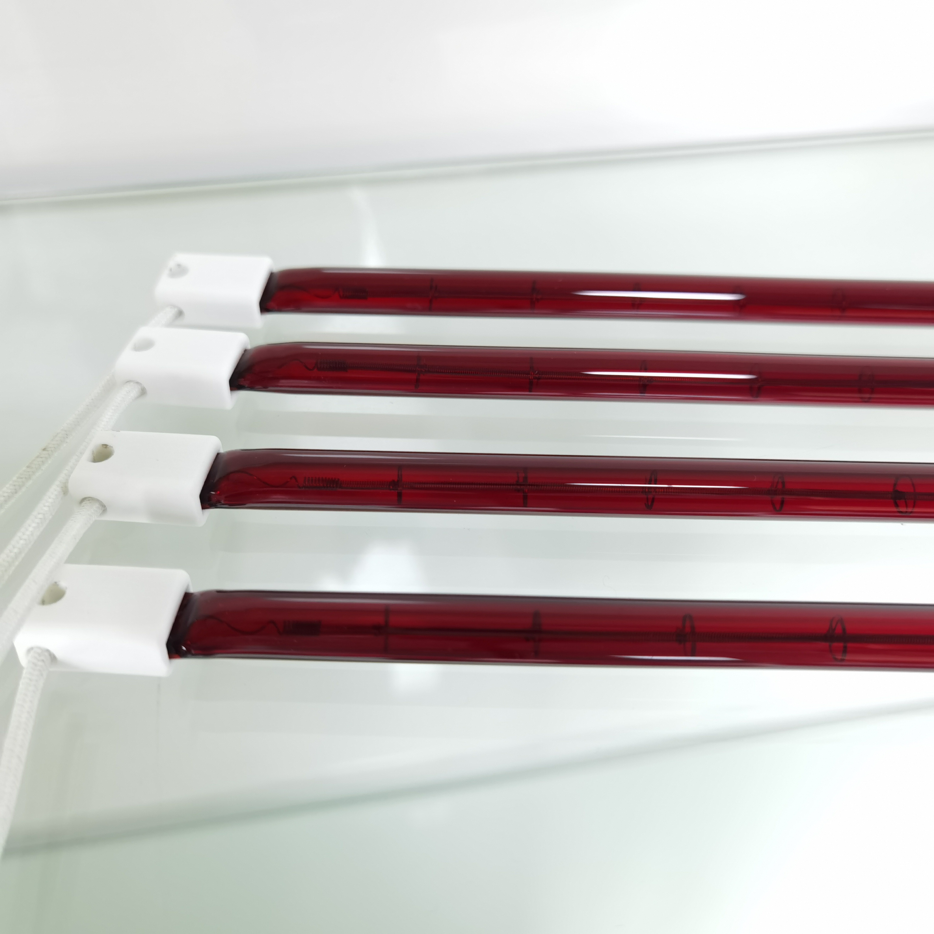 Pet Brooder Breeding use SK15 400mm Length Ruby Quartz Short Wave Element Tungsten Infrared Heating Infra Red Heat Lamps