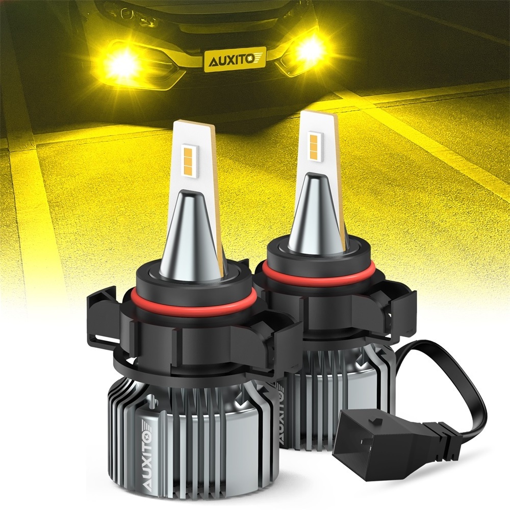 Auxito super bright new 5202 LED Fog Driving Light Bulbs Conversion Kit Replace Halogen Golden Yellow