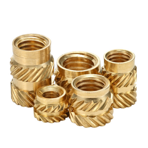 Knurling Threaded Insert Brass Insert Nut M2 M3 M4 Thread Bolt Nut For Wood Automobile & Plastic Injection