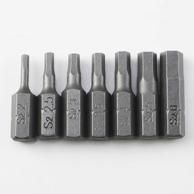 H2 H2.5 H3 H3.5 H4 H5 H6 Hexagon Screwdriver Bit Set Power Tool 1/4