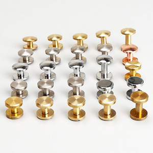 M3 M4 6-32 8-32 10-24  stainless steel Aluminum Brass Book binding Post screw chicago screw for leather