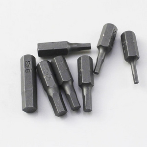 H2 H2.5 H3 H3.5 H4 H5 H6 Hexagon Screwdriver Bit Set Power Tool 1/4" Hex Shank 25mm Hex Head Screw Driver Bits