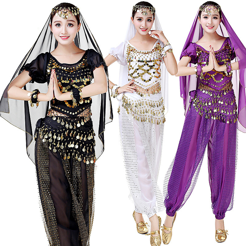 Women's Sexy classical Long Harem Pants Halloween Bollywood dance performances Costumes