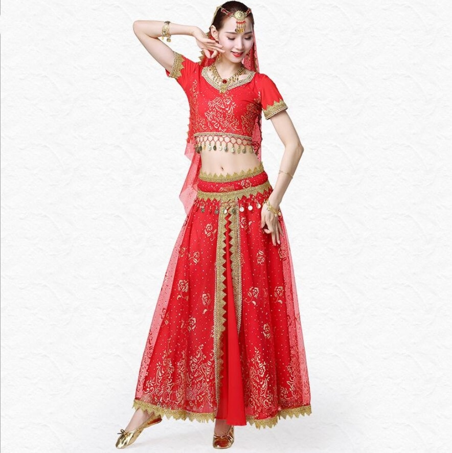 Hot wholesale cheap belly dance lady sexy Indian Bollywood dance Clothing