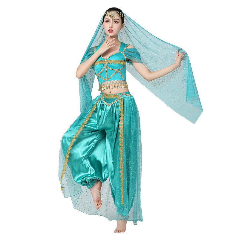 Newest Women Movie Indian princess Bollywood Dance Performance Costumes Wear