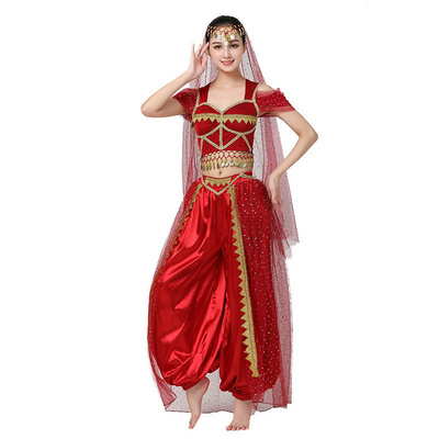 Newest Women Movie Indian princess Bollywood Dance Performance Costumes Wear