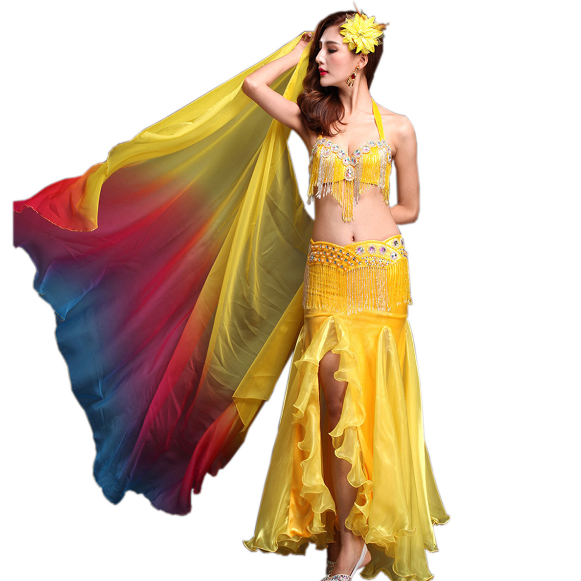 high quality decorative dance dress for  women belly dance Performance Dress wear