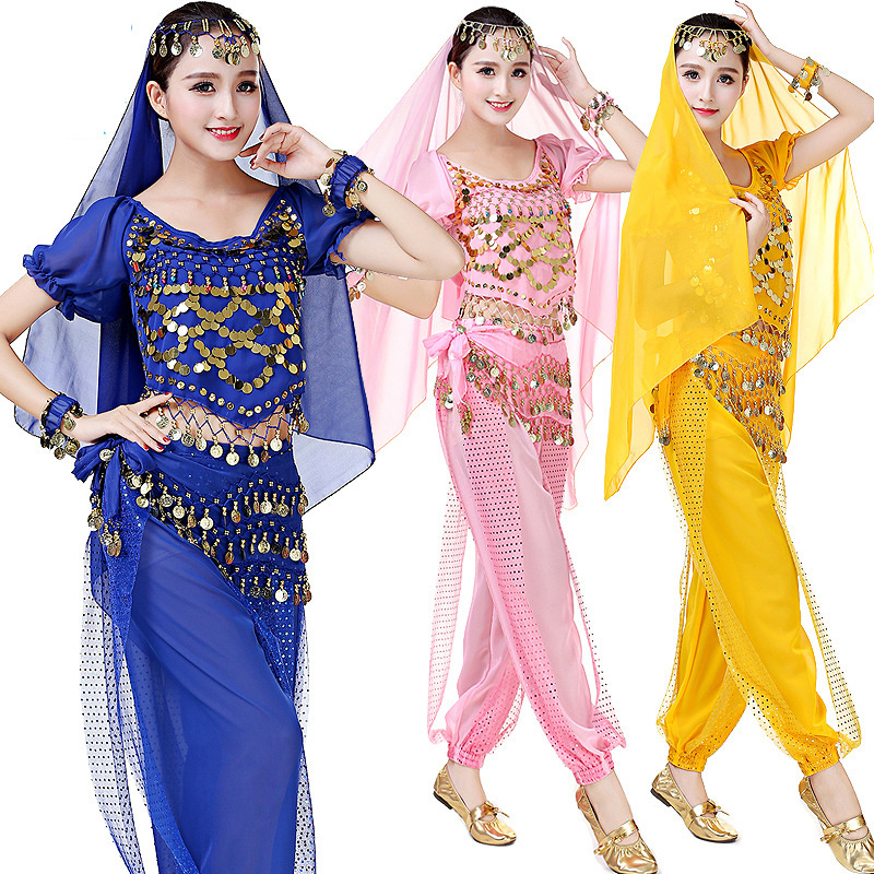 Women's Sexy classical Long Harem Pants Halloween Bollywood dance performances Costumes