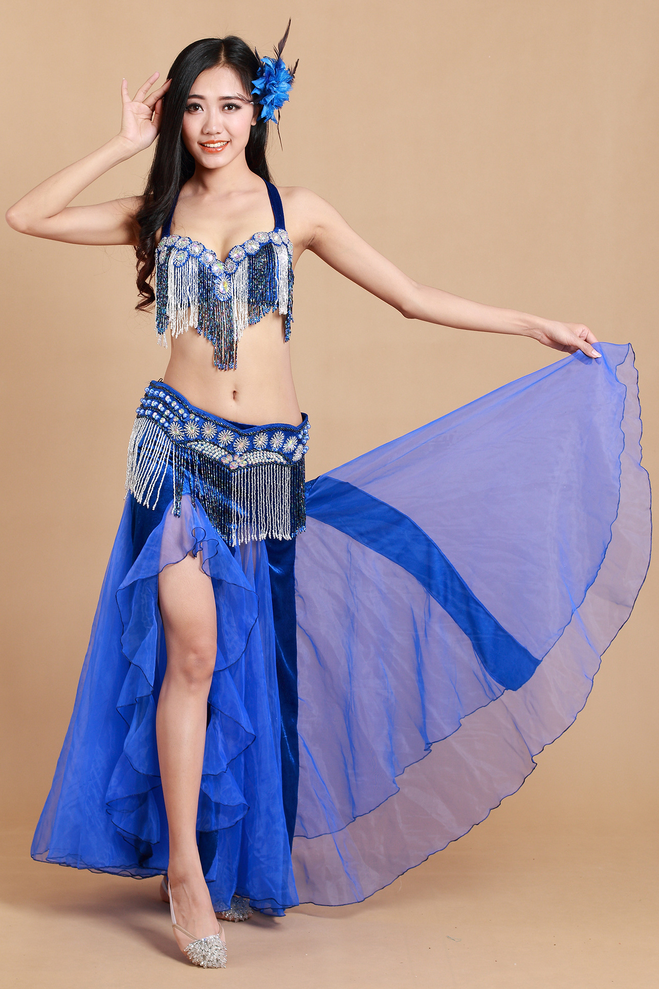 high quality decorative dance dress for  women belly dance Performance Dress wear