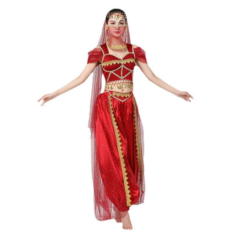 Newest Women Movie Indian princess Bollywood Dance Performance Costumes Wear