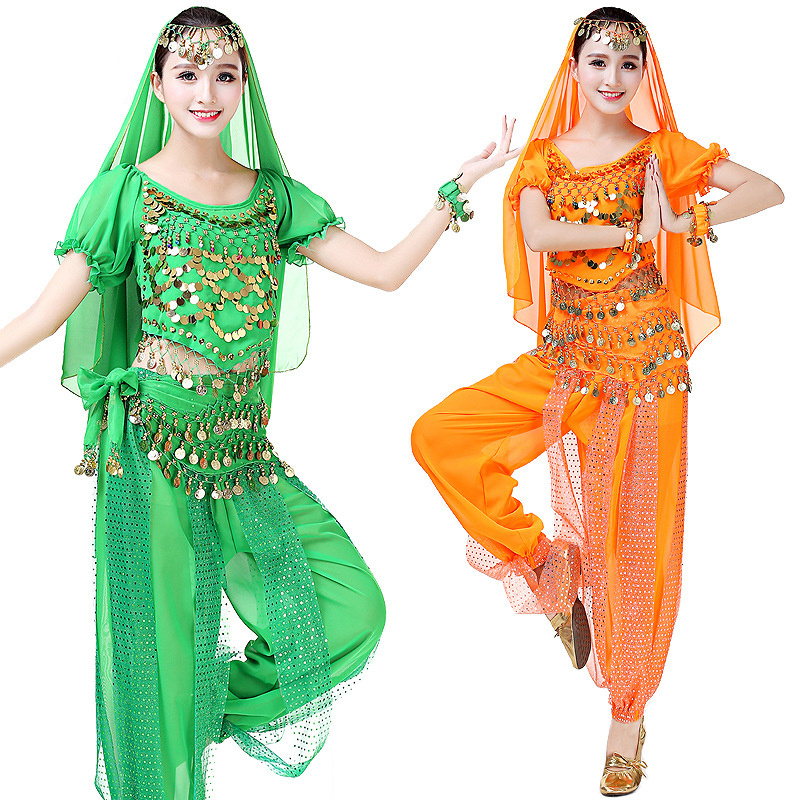 Women's Sexy classical Long Harem Pants Halloween Bollywood dance performances Costumes