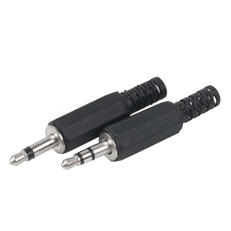 3.5mm Single/Double Channel Stereo Plug Welding Type Audio Male Plug 3.5 Socket 2/3/4 Section Adapter Connectors