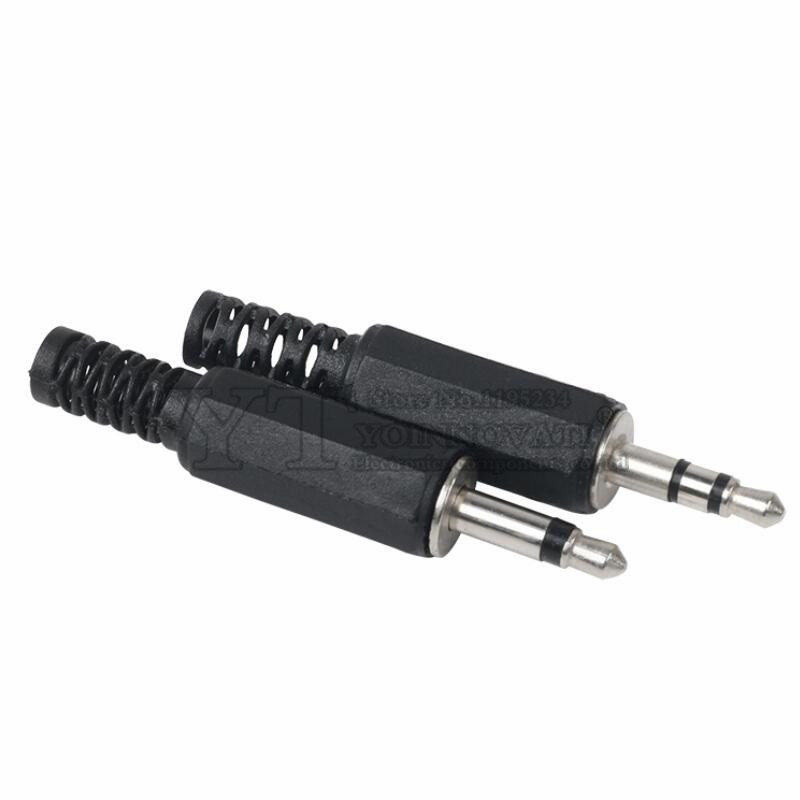 3.5mm Single/Double Channel Stereo Plug Welding Type Audio Male Plug 3.5 Socket 2/3/4 Section Adapter Connectors