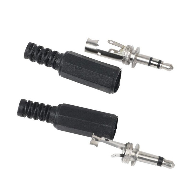 3.5mm Single/Double Channel Stereo Plug Welding Type Audio Male Plug 3.5 Socket 2/3/4 Section Adapter Connectors