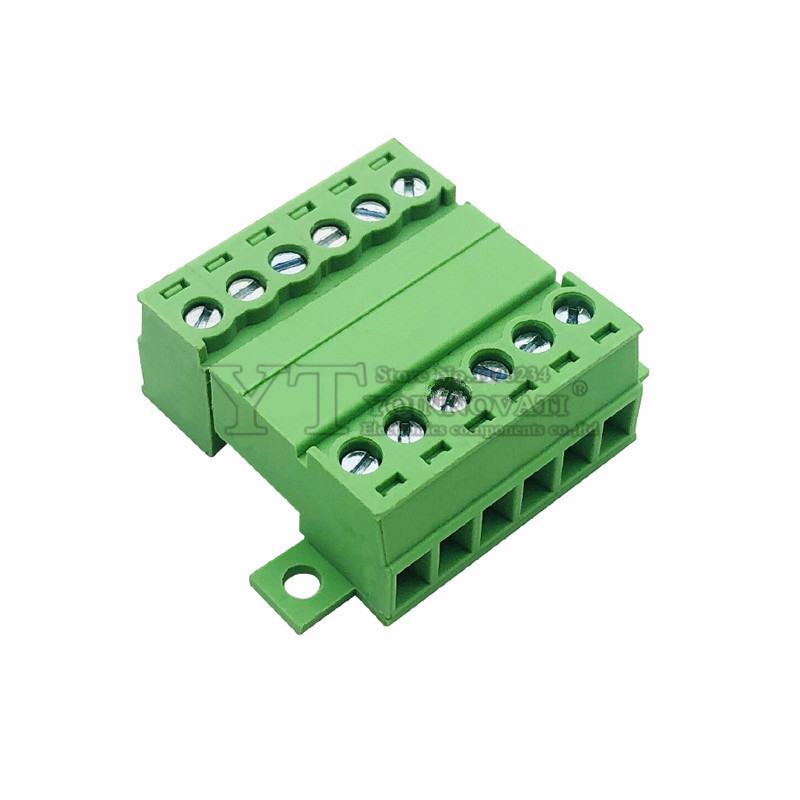 15EDGRKC 3.5/3.81mm PCB Pluggable Terminal Block Connectors 2P3P4P5P6P7P8P9P10P 15EDGK Terminal block With Fixed Base Plate