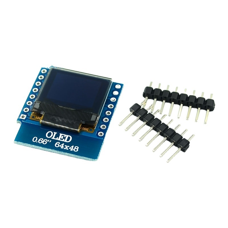 0.66 inch OLED LED LCD Display Shield Compatible for WEMOS D1 MINI ESP32 64X48 0.66 inch Display 0.66