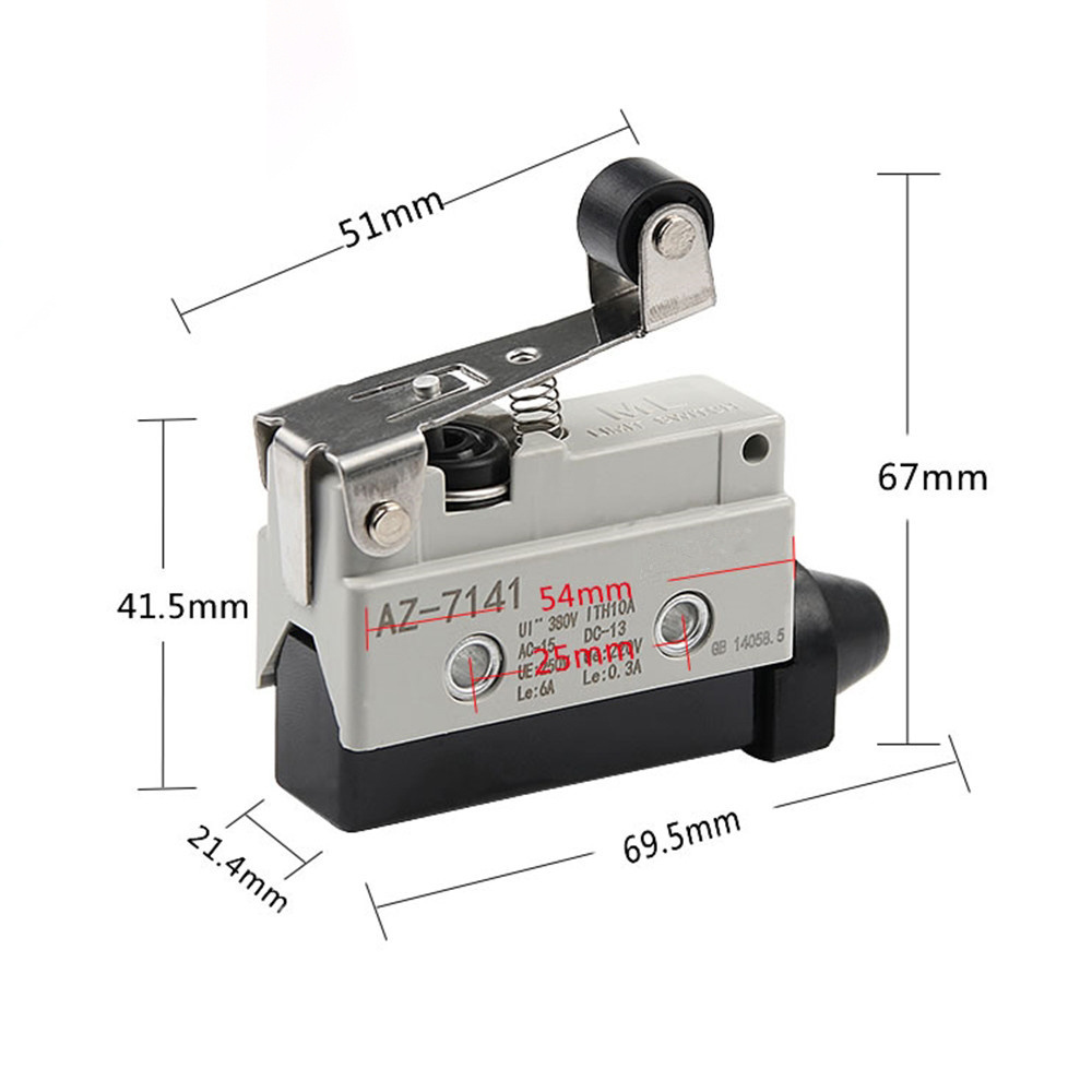 YOINNOVATI Microswitch AZ -7141 AZ-7110 AZ-7121 AZ-7311 AZ-7100 AZ-7166 AZ-7124 Small Horizontal Stroke Limit Reset Switch