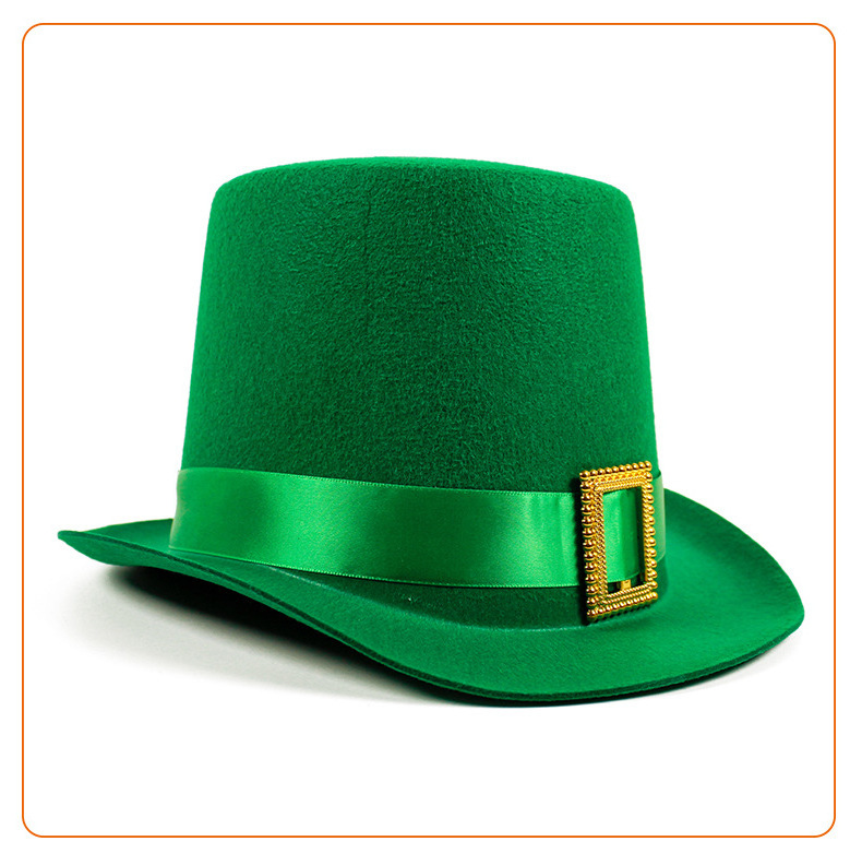 St. Patrick's Day Green Hat Irish Festival Carnival Party Clover Hat Three Leaf Grass Irish Day Happy Ireland Eve Day Hat 2024