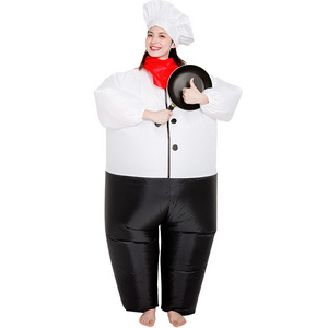 Fancy Funny Party Costume Inflatable Chef Mascot Costume for Adult