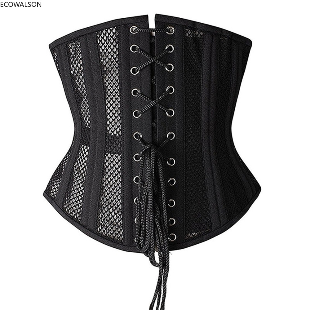 ColdkerSteel Bones Body Shapers Girdles Mercerized Fabric Waist Trainer Corset Cleavage Tops Body Shaper Slimming Body Waist