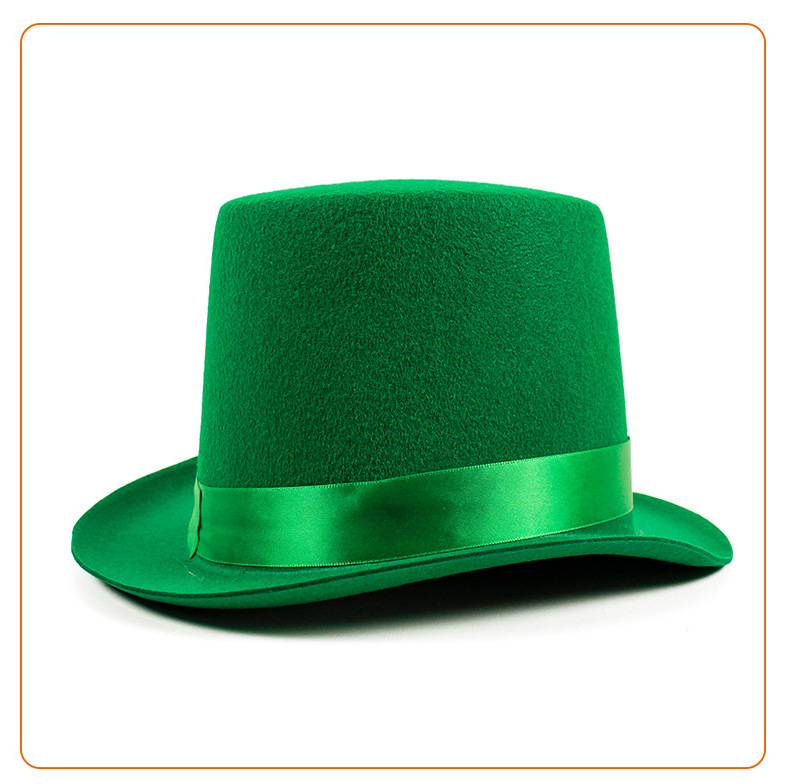 St. Patrick's Day Green Hat Irish Festival Carnival Party Clover Hat Three Leaf Grass Irish Day Happy Ireland Eve Day Hat 2024