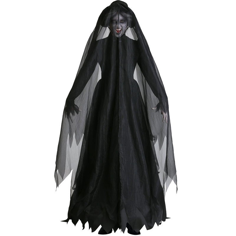 Halloween Cospaly Masquerade Long Dress Adult Halloween Fear Ghost Dark Horror Vampire Witch Dead Corpse Zombie Bride Costumes