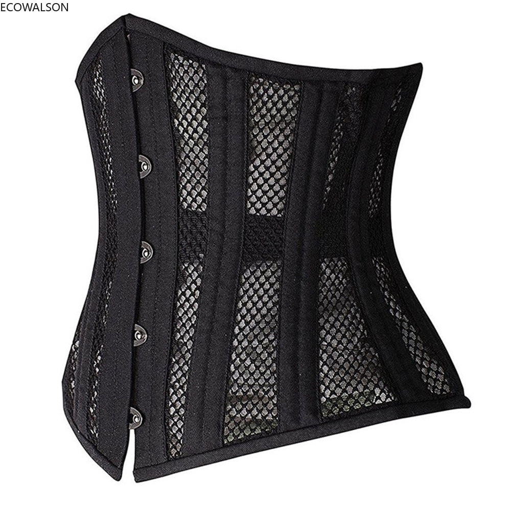 ColdkerSteel Bones Body Shapers Girdles Mercerized Fabric Waist Trainer Corset Cleavage Tops Body Shaper Slimming Body Waist