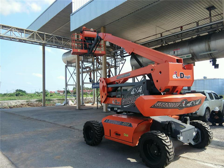 Hydraulic Electric Lift GTBZ20AE Four Wheel Mobile Aluminium Lift Working Platform