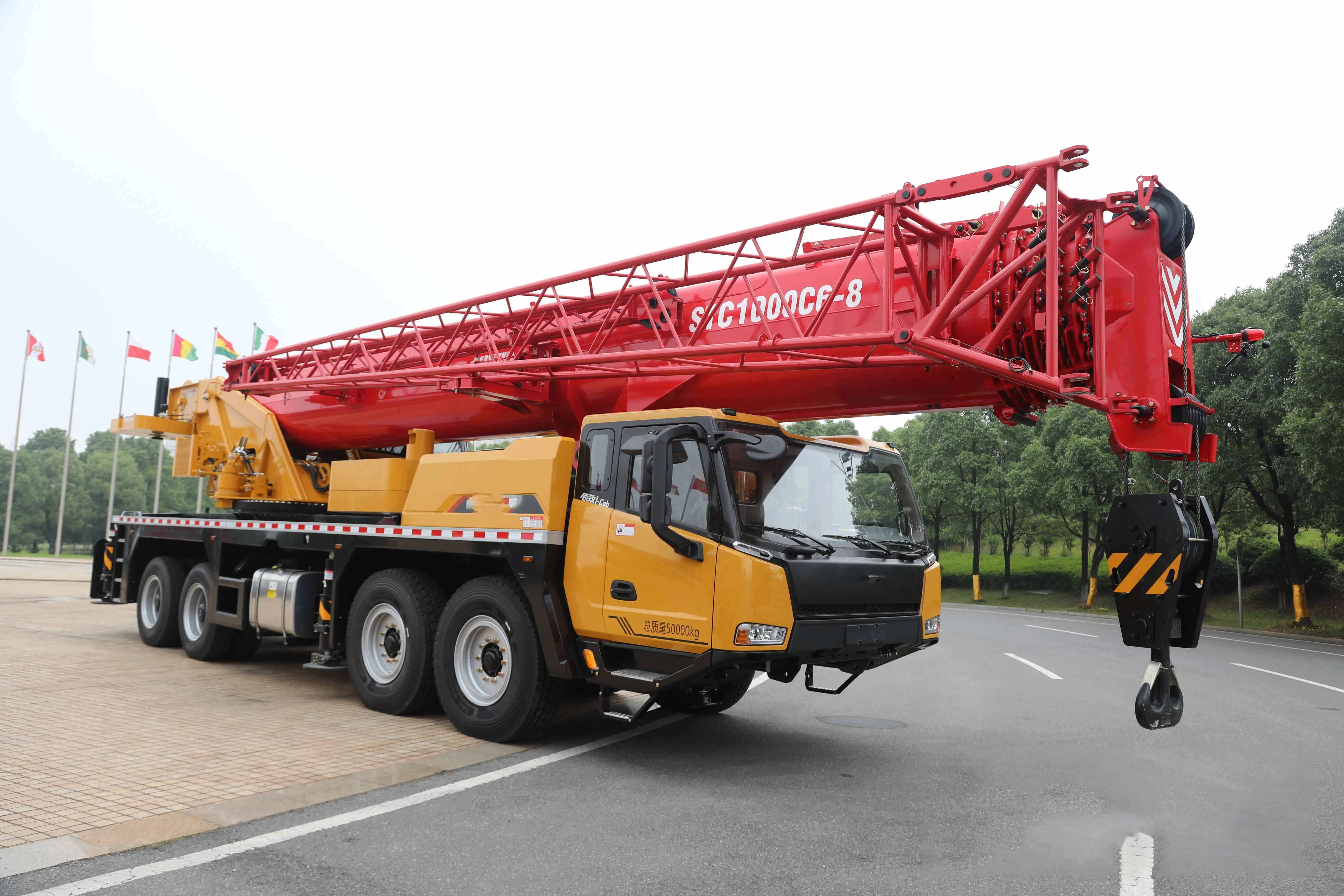 Famous brand Maximum rated load 100ton STC1000C6-8 Truck Crane Upgraded Again with Stronger and Tougher Performance