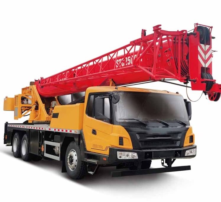 Famous brand STC250E-1 (23 models) Truck Crane Lifting height 49.5m Lifting capacity 25 ton for cheap sale