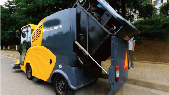 SJDS1000A Hot Chinese Street Cleaning Sweeping 3 ton Sweeping Width 2200 mm Mini Road Sweeper for Sale