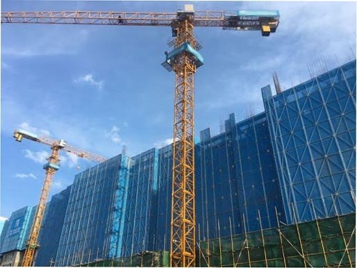 SFT600(T8040-25) 25 Ton Mini Tower Crane Price 25T Flat Top Tower Crane